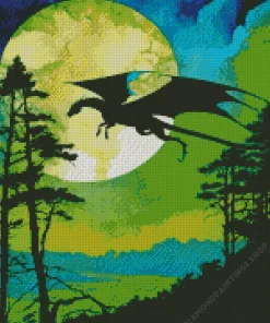 dragon silhouette Diamond Paintings