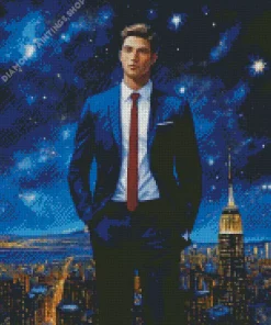 elegant galaxy man Diamond Paintings