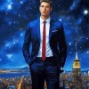 elegant galaxy man Diamond Paintings