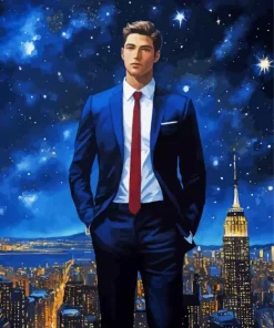 elegant galaxy man Diamond Paintings