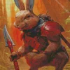 evil bunny warrior Diamond Dotz