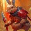 evil bunny warrior Diamond Dotz