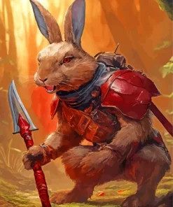 evil bunny warrior Diamond Dotz