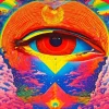 eye trippy art Diamond Paintings