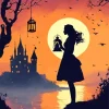 female silhouette art Diamond Paintings