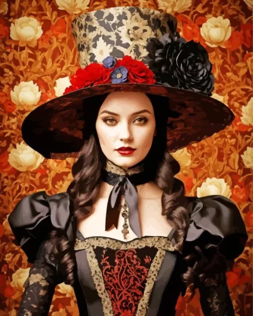 female victorian steampunk art Diamond Paintings