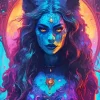 female werewolf art Diamond Paintings