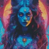 female werewolf art Diamond Paintings