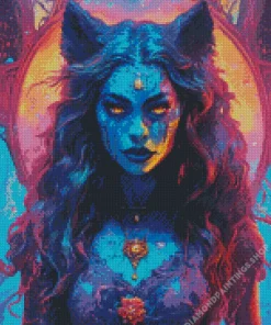 female werewolf art Diamond Paintings