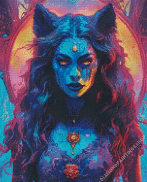 female werewolf art Diamond Paintings