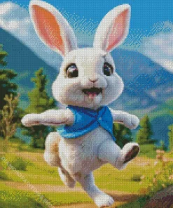 fun rabbit art Diamond Paintings