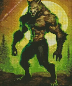 green werewolf Diamond With Numbers
