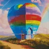 hearted rainbow house Diamond Paintings