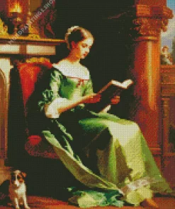 nerd lady in ewardian era Diamond Paintings