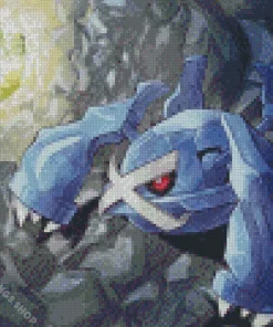 pokemon Metagross art Diamond With Numbers