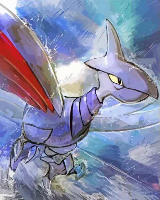 pokemon Skarmory anime Diamond With Numbers