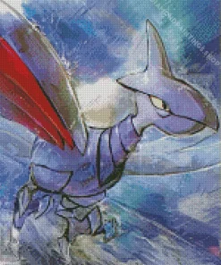 pokemon Skarmory anime Diamond With Numbers