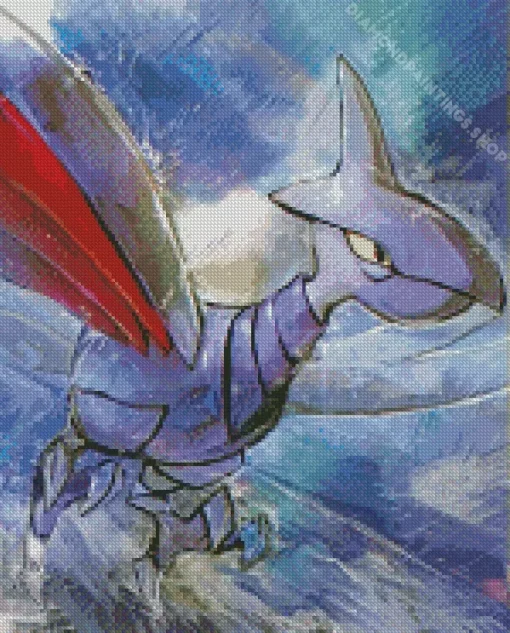 pokemon Skarmory anime Diamond With Numbers