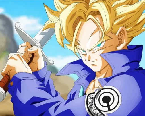 super saiyan trunks Diamond Paintings