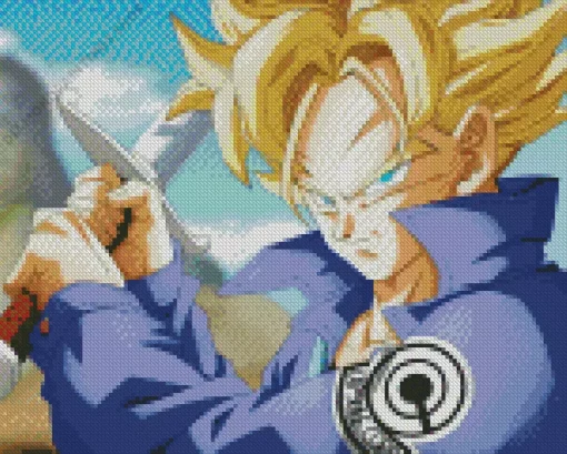 super saiyan trunks Diamond Paintings