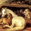 the arab tent by Edwin Landseer Diamond With Numbers