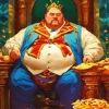 the fat greedy king Diamond Paintings