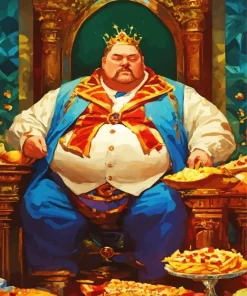 the fat greedy king Diamond Paintings