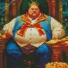 the fat greedy king Diamond Paintings