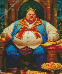 the fat greedy king Diamond Paintings