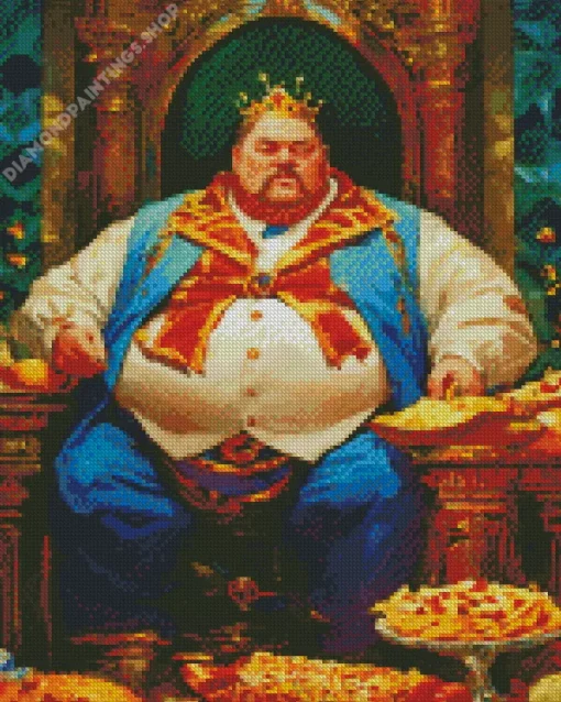 the fat greedy king Diamond Paintings