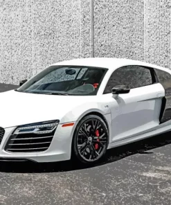 white audi i8 Diamond Paintings