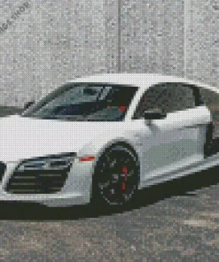 white audi i8 Diamond Paintings