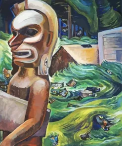 zunoqua of the cat village by emily carr Diamond Paintings