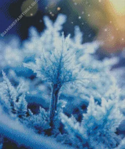 Frost on the fairy snow queen art Diamond Paintings