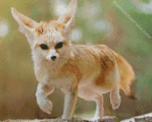 Wild blond fox Diamond Paintings