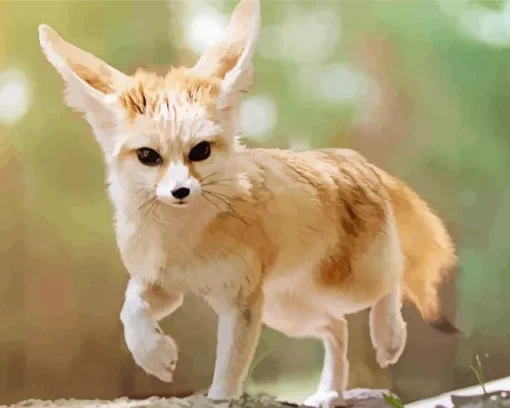 Wild blond fox Diamond Paintings