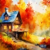 aesthetic fall farmhouse landscape Diamond Paints