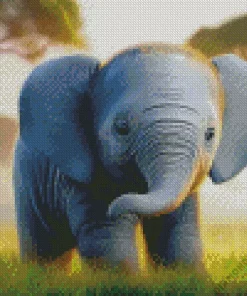 baby elephant Diamond Paints