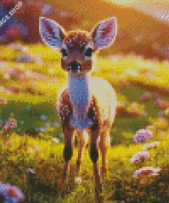 baby key deer Diamond With Numbers