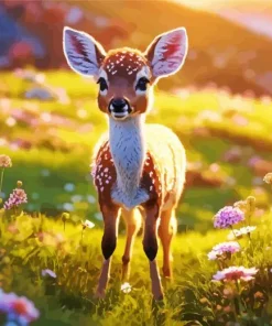 baby key deer Diamond With Numbers