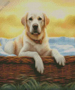 blonde labrador Diamond Paints