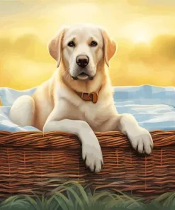 blonde labrador Diamond Paints