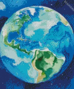 earth planet art Diamond Paints