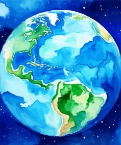 earth planet art Diamond Paints