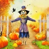 fall scarecrow art Diamond Paints