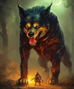 fantasy cerberus art Diamond Paints