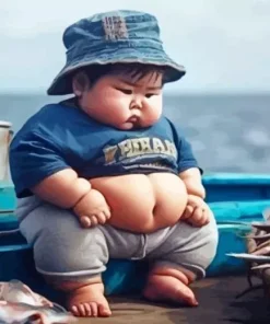 fat boy Diamond With Numbers