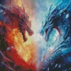 fire dragon Diamond Paintings