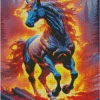 fire horse art Diamond Dotz