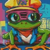 funky frog Diamond Paintings